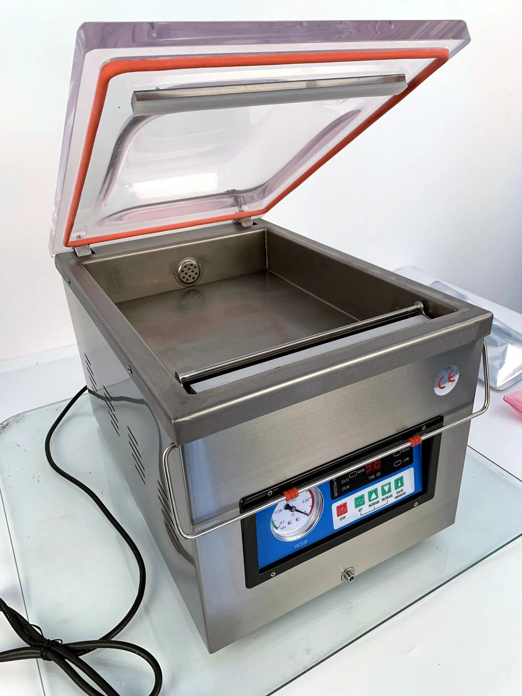 Automatic Vacuum Sealing Machine Bag Food Meat Fish Rice Fruit Vegetable Single Chamber Vacuum Sealer Vacuum Packing Machine 10% off
