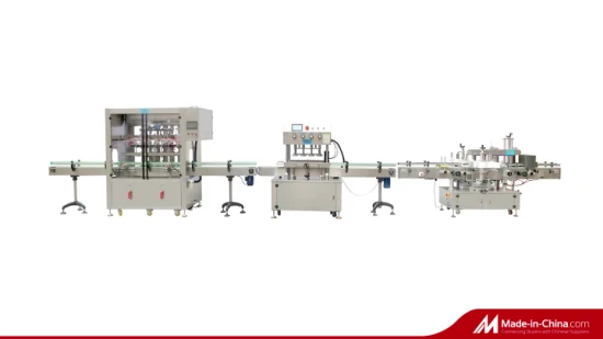 Quality Automatic Liquid Oil Cream Bottle Filling Machine with Capping Labeling Line